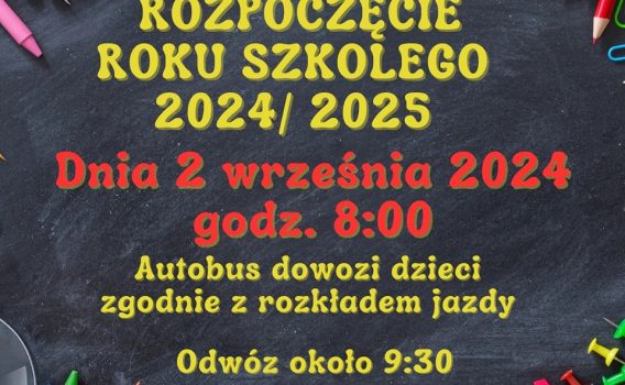 Uroczyste rozpoczęcie roku szkolnego 2024/2025